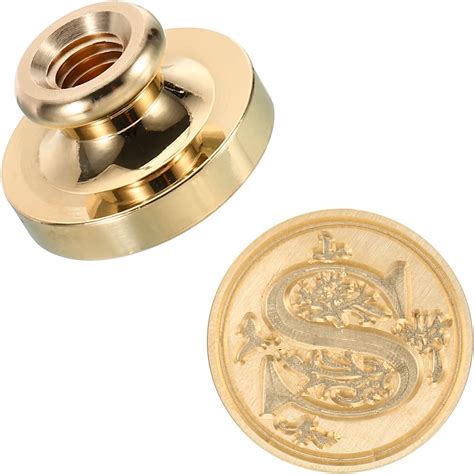 Amazon.com : PATIKIL Alphabet S Wax Seal Stamp, Initial Letter Sealing ...
