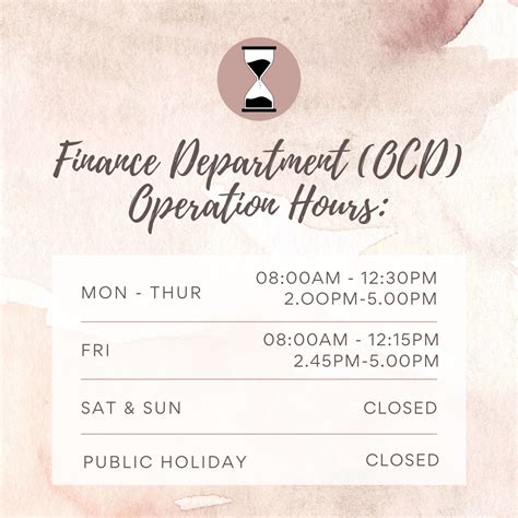 FINANCE DEPARTMENT – OFFICE OF KUANTAN CAMPUS DIRECTOR