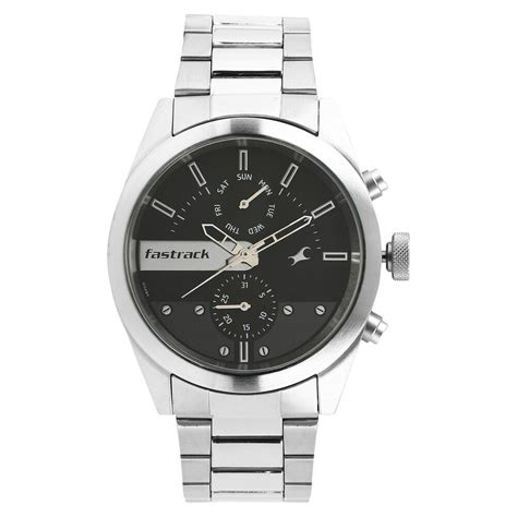 Fastrack All Nighters Quartz Multifunction Grey Dial Metal Strap Watch ...