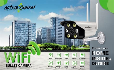 Buy Active Pixel 2MP Wireless WiFi Outdoor Security Waterproof Bullet ...