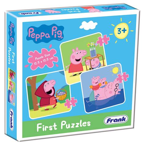 Buy Peppa Pig - A Set of 3 First Puzzles - 4, 6 & 8 Pieces (3-6 Years ...