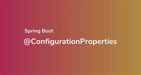 Image result for Explain Configuration in Spring Boot