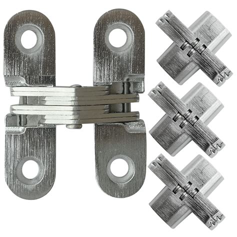 Buy 4Pack Hidden Hinges for Doors , 1-3/4” Stainless Steel Invisible ...