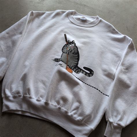 "Crazy Shirts Kliban Cat Print Design Sweatshirt" | NER ネル 下北沢 古着屋 ...