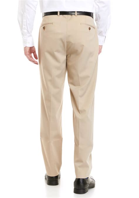Chaps Flat Front Tan Dress Pants | Belk