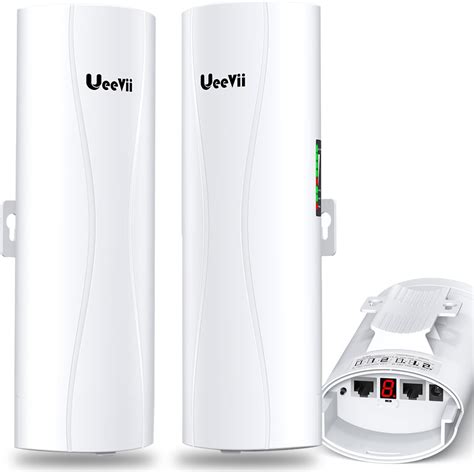 UeeVii 2 * 1000Mbps Port Wireless Bridge, 5.8GHz 5KM Gigabit Long Range ...