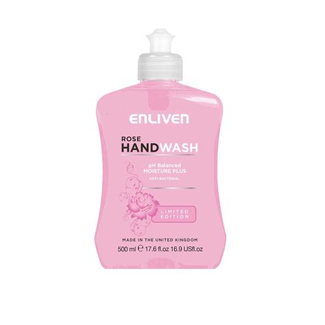 Buy Enliven Antibacterial Hand Wash 500ml - Rose New Online at Low ...