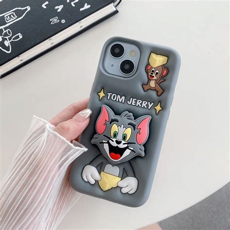 Apple iPhone Tom and Jerry Pop Sockets Soft Silicone cases (Tom & Jerr ...