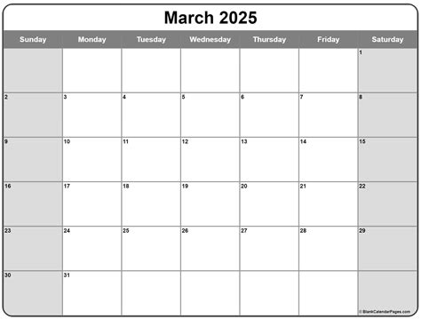 March 2025 Calendar With Holidays Printable