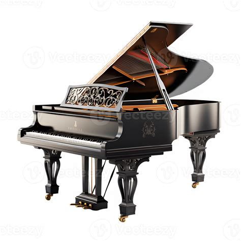 classical piano isolated on transparent background ,musical instrument ...