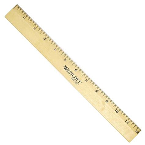 Westcott 12-inch Wood Ruler, Beveled Edge (05011): Amazon.in: Office ...