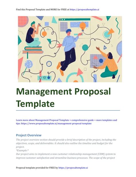Image result for Management Proposal Example