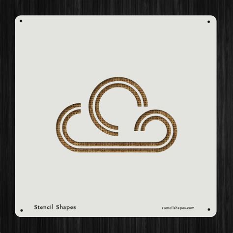 Cloud Public Space Server Network Style 8516 DIY Plastic Stencil ...