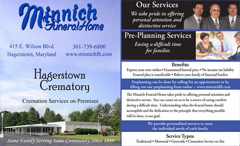 MINNICH FUNERAL HOME - Hagerstown MD - Hours, Directions, Reviews ...
