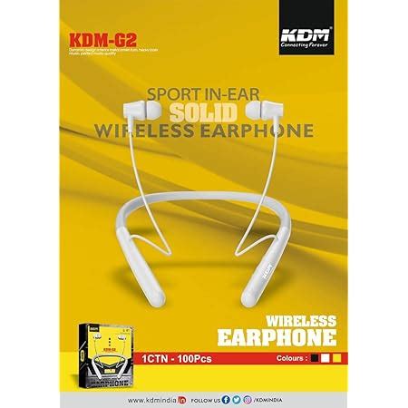 KDM ORIGINAL MJ A2 Bluetooth Neckband Sport in-Ear with 50 Hours of ...
