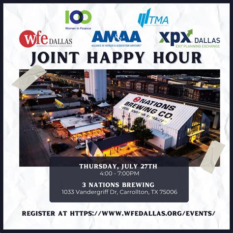 SOLD OUT! Joint Summer Happy Hour Event - 3 Nations Brewing! - WFE Dallas