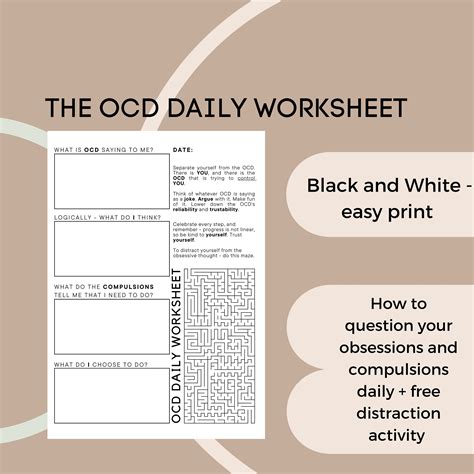Ocd Questionnaire Printable