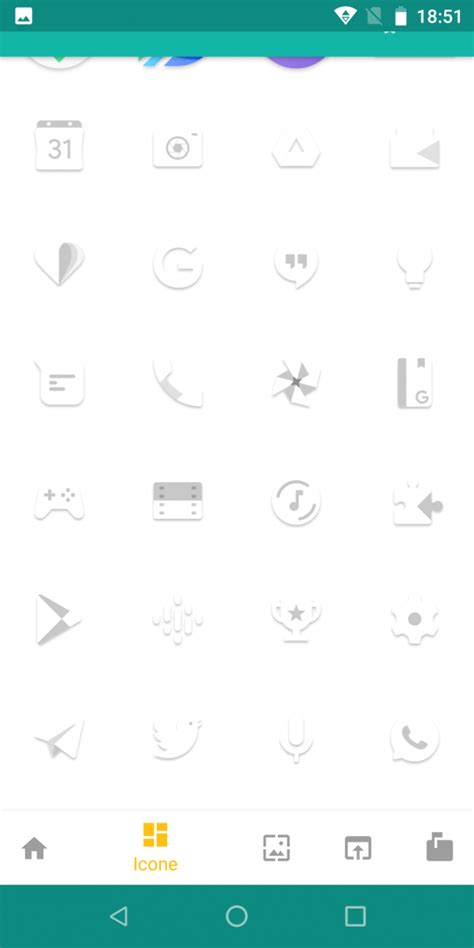 Glaze Icon Pack offre un migliaio di icone dal design moderno con ...