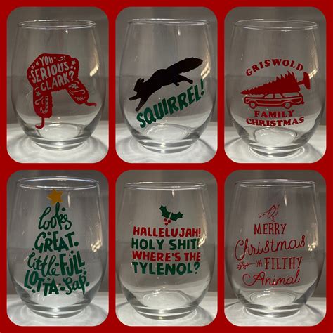 National Lampoons Christmas Vacation Glasses – MadeBetterbyBacon