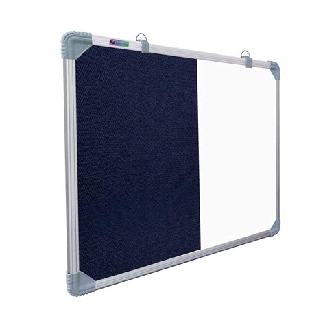 Eduway Combination Board 2X2 Feet (Non-Magnetic White Board with Blue ...
