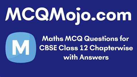 Maths MCQ Class 12 的图像结果