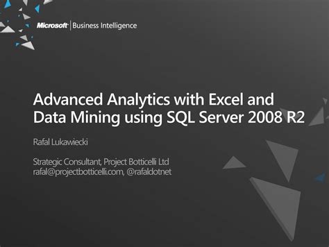 Advanced Data Mining Using Excel 的图像结果