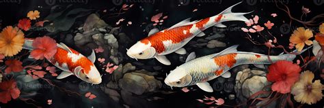 Koi Fish Pond Drawing - outline of quoy fish