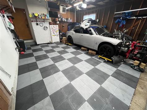 Checkerboard Pattern: Matthew's Garage - Garage Flooring LLC