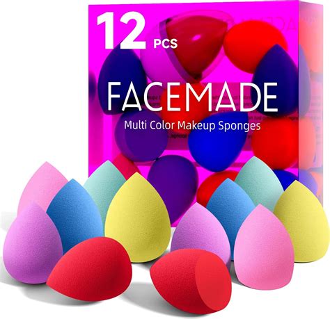 Amazon.com : FACEMADE 12 PCS Makeup Sponge Set and 1 Sponge Holder ...