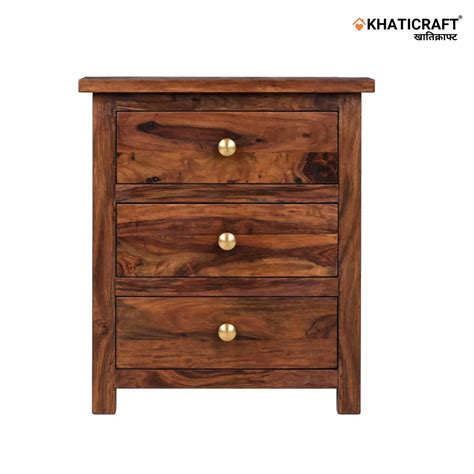 Wooden Bedside Table – Hina with Open Shelf