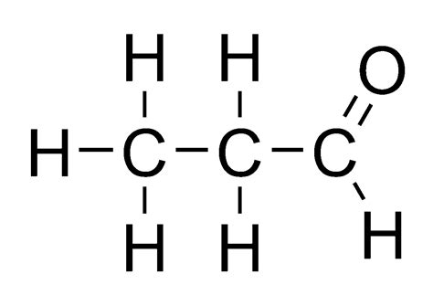 Image result for C3H6O Structural Formula