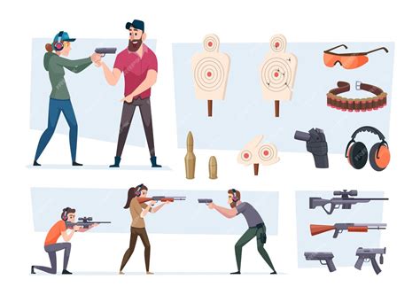 Shooting gallery goals for shooting weapons people with guns exact ...