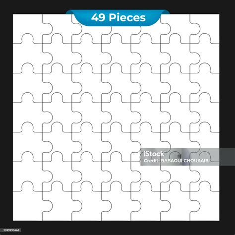 Blank Puzzle Pieces Stock Illustration - Download Image Now ...