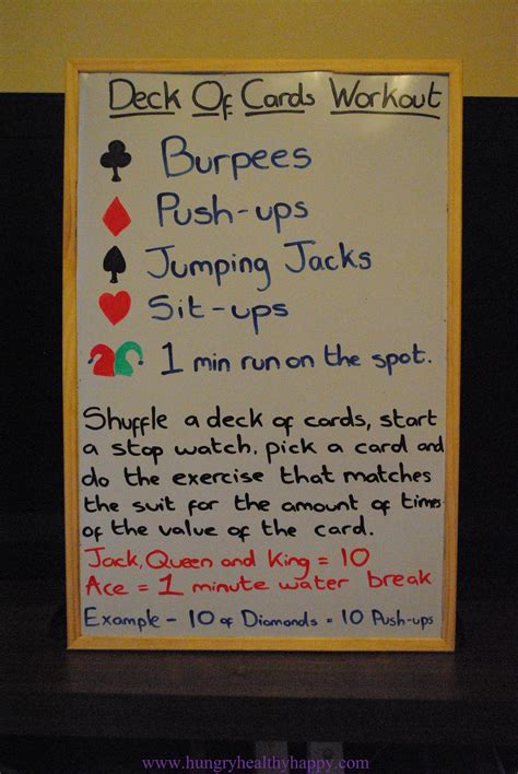 Deck Of Cards Workout