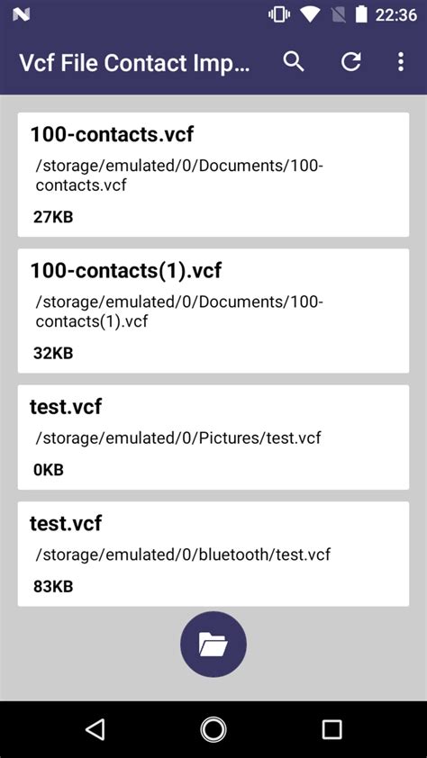 Image result for How to Find VCF File in Android Phone