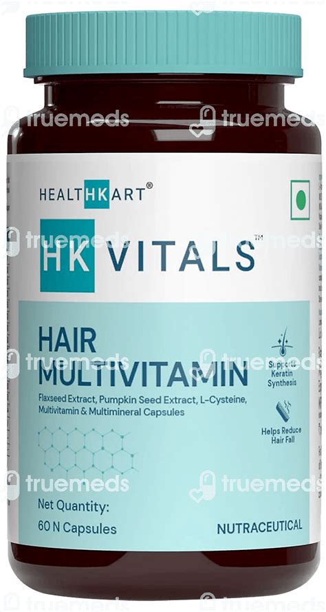 Hk Vitals Hair Multivitamin Capsule 60 - Uses, Side Effects, Dosage ...