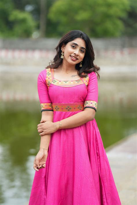 Vaishali Rani Pink Maxi Gown with Paithani Style Border – ekantastudio