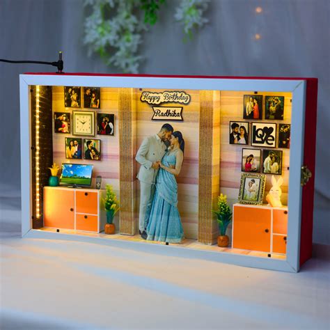Buy Personalised 3D Miniature Frame for Birthday & Anniversary – Loving ...