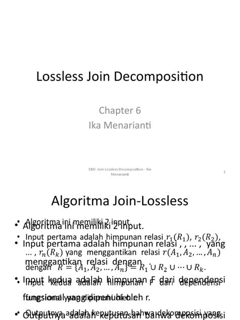 Image result for Lossless Join Decomposition Explained