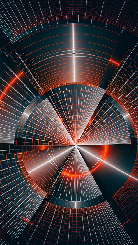 Download wallpaper 1350x2400 patterns, circles, lines, cyberpunk iphone ...