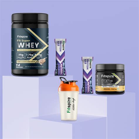 Box of Whey Protein (1Lbs) + Creatine + 2 Protein Bars & Shaker – Fitspire