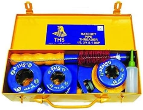 THS RATCHET PIPE THREADER DIE SET 1/2, 3/4, 1" SET OF 3 PCS : Amazon.in ...