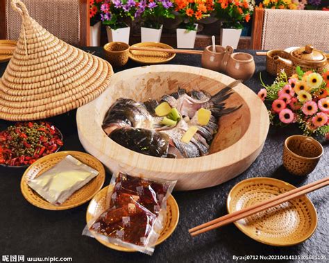 石锅三样鱼,中国菜系,食品餐饮,摄影素材,汇图网www.huitu.com