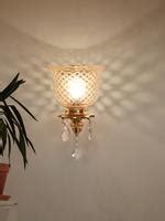 WL000693 Majestic Gold & Crystal Aluminium Single Wall Sconce with ...