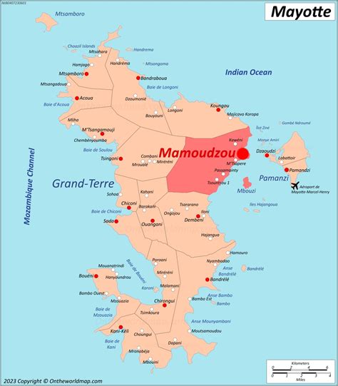 Mamoudzou Map | Mayotte | Detailed Maps of Mamoudzou
