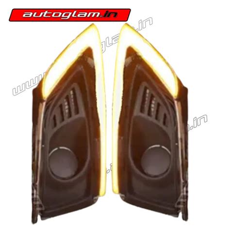 Maruti Suzuki Ciaz 2018-20 LED DRL Fog Lamp Assembly with Matrix ...