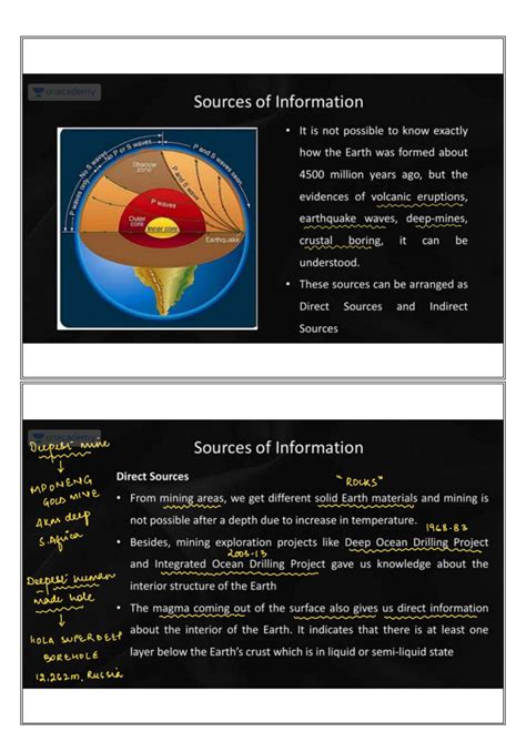 Geo Part 4 - Engineering Geology: Sources of Information on Earth's ...