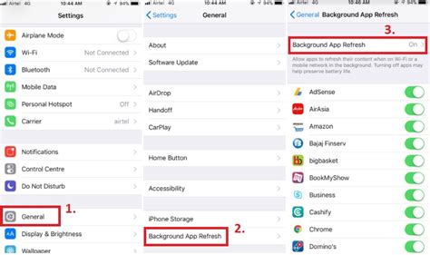 Rezultat imagine pentru Background App Refresh