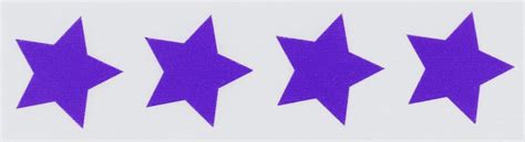 InStockLabels.com Purple Star Shape Stickers 0.75 Inch 500 Adhesive ...