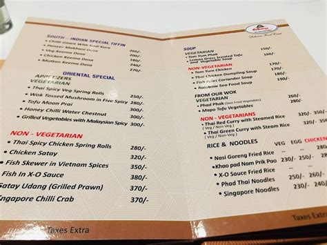 Menu at Srikanya Comfort Restaurant, KPHB, Hyderabad